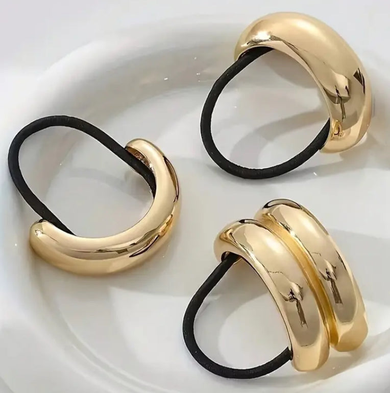 Hairschmuck Ponytail Gold Haargummi