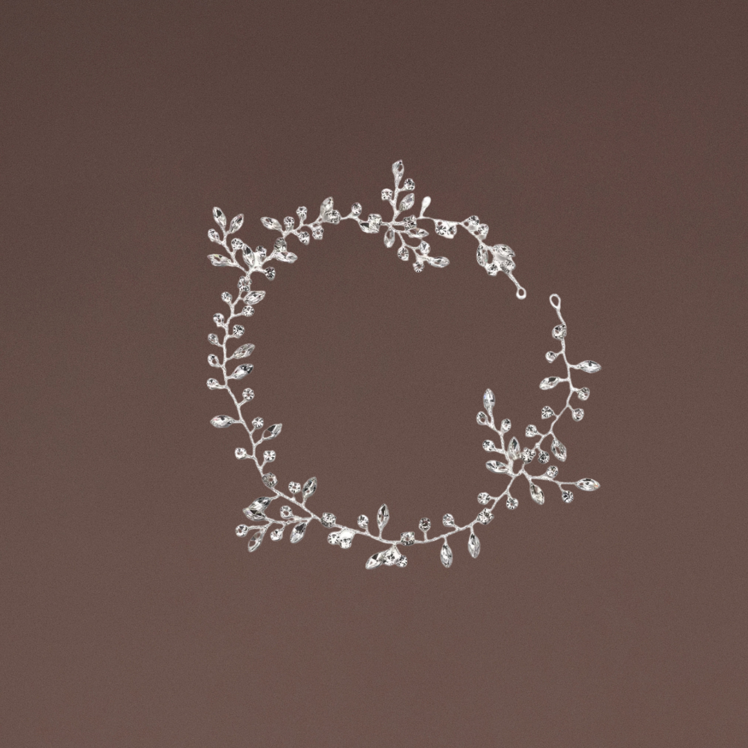 Haarschmuck Silber Draht Ast