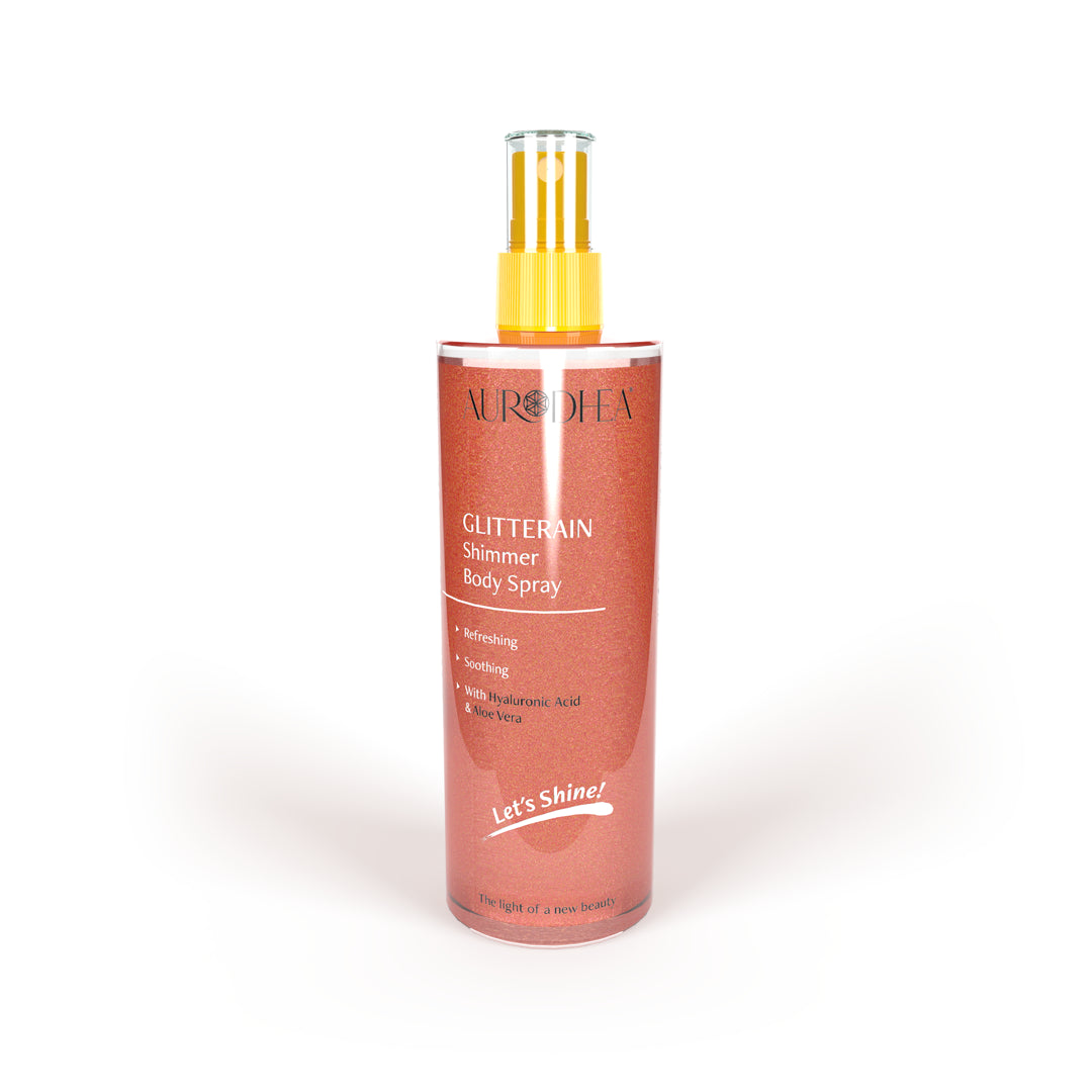Golden Shimmer, Glitter Bodyspray- Duft nach Monoi& Milch 150ml