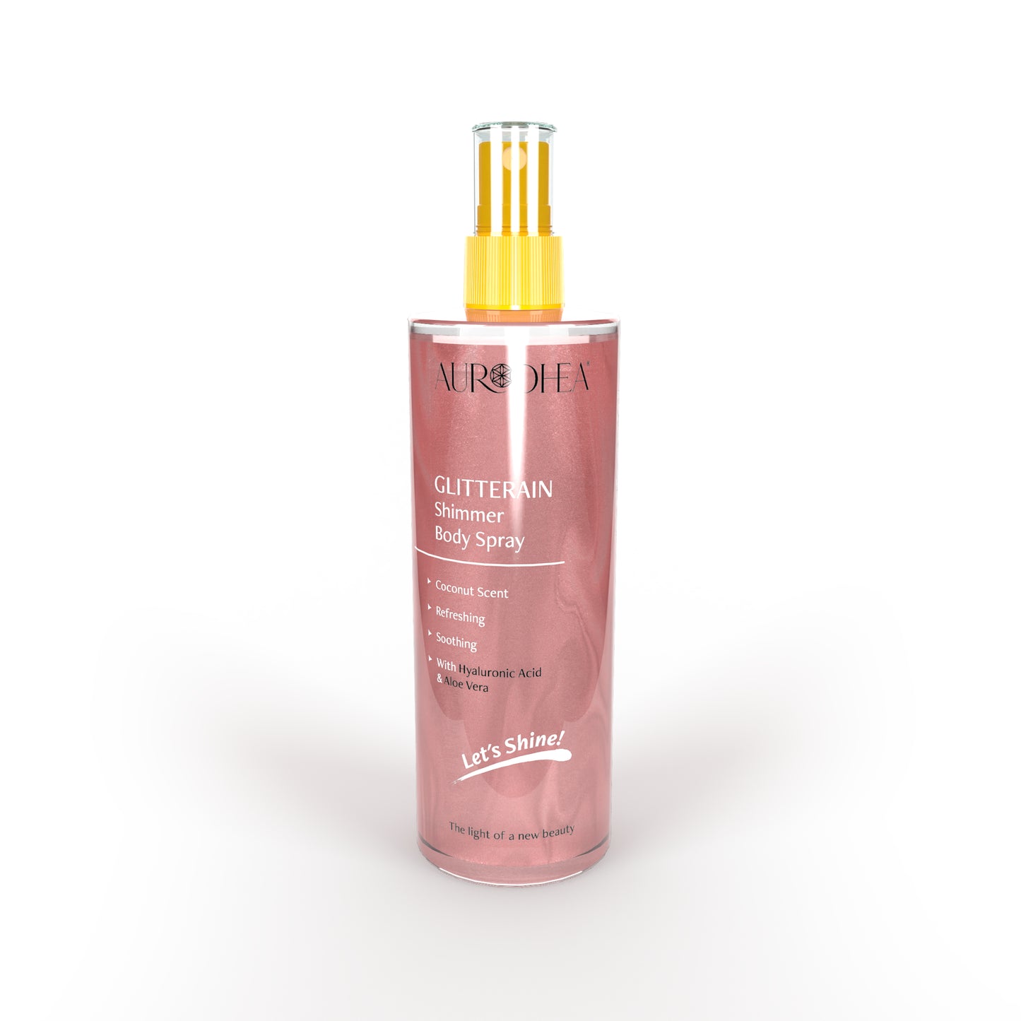 Pink Shimmer, Glitter Bodyspray- Duft nach Kokos 150ml