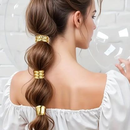 Hairschmuck Ponytail Gold Haargummi