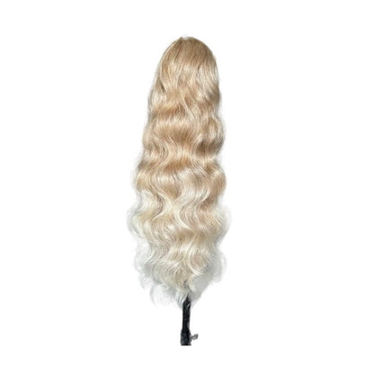 Ponytail Waves 70cm Kunsthaar hell Blond weiss Blond