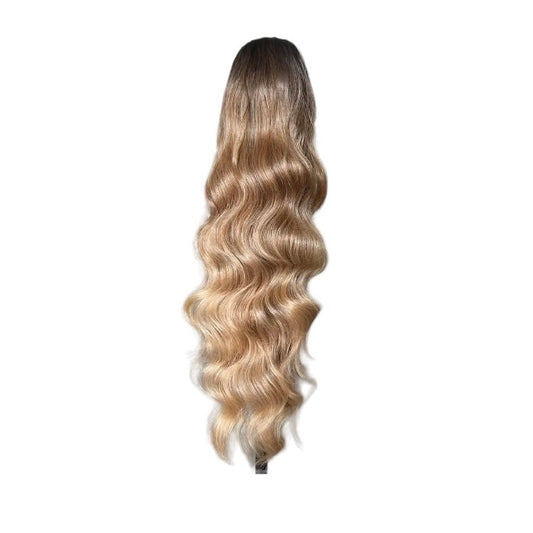 Ponytail Waves 70cm Kunsthaar hell Braun Blond warm