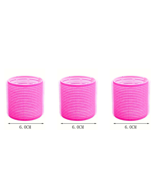 3 Klettlockenwickler für Curtain Bangs