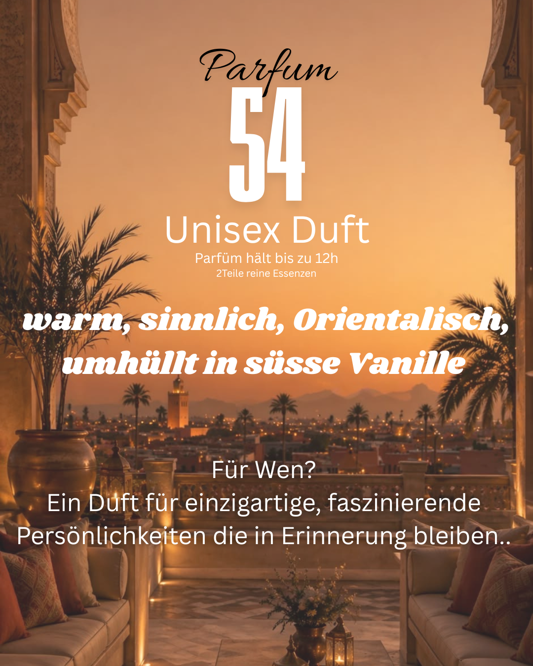 Parfum N.54 – Sinnlich-orientalischer Unisex Duft mit luxuriöser Tiefe (bis zu 12 h Halt)